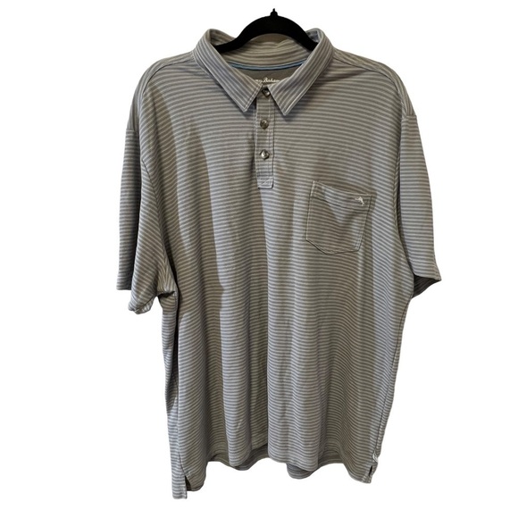 Tommy Bahama Other - TOMMY BAHAMA Men’s Gray Island Zone Polo Shirt, Size XXL